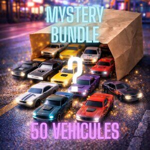 Mystery Bundle – Muscle Cars, Sport Cars & Street Racing (50 Die-Cast Cars)